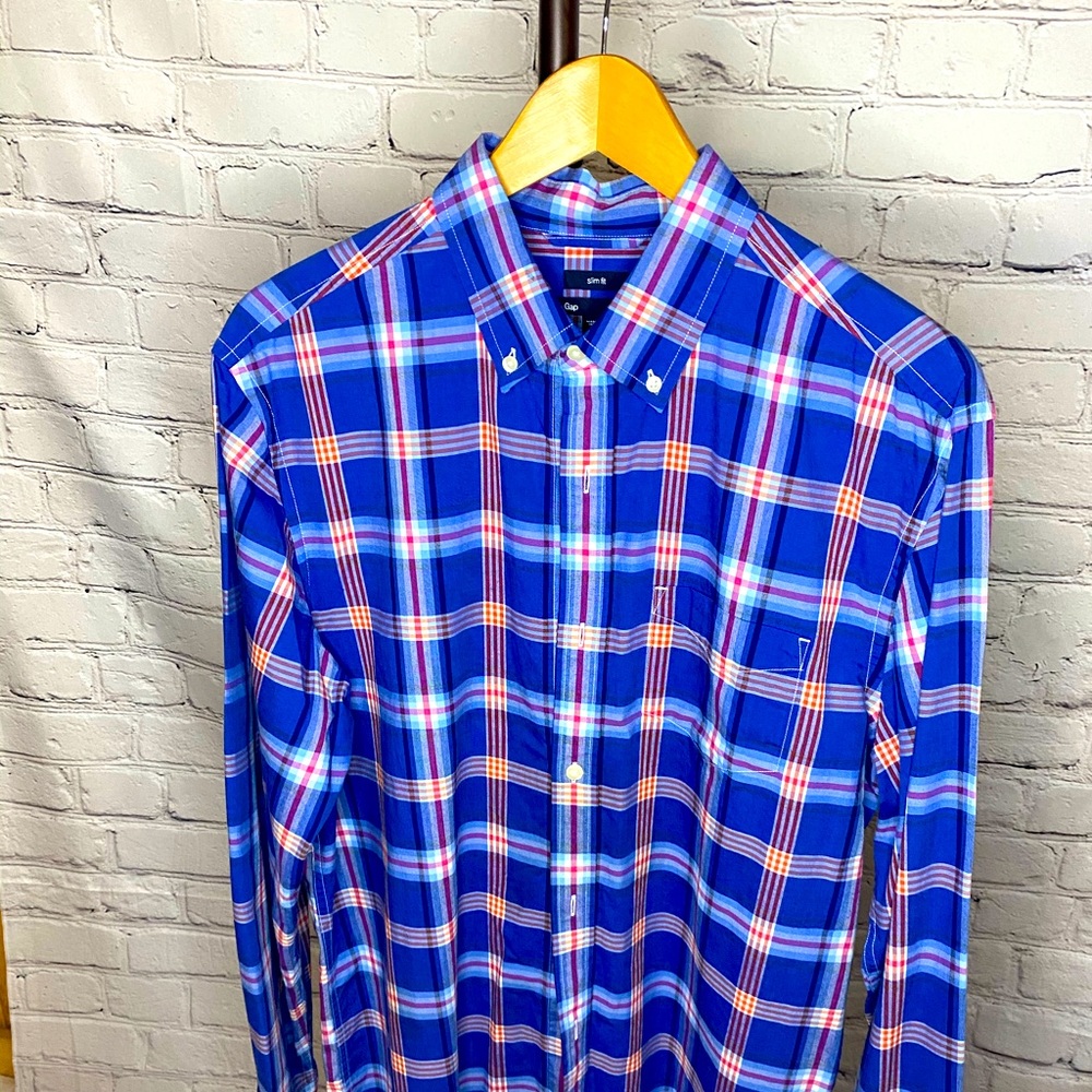 Gap, Large, Dark Blue/ Red